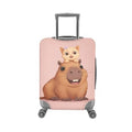 Cute Capybara with Cat (L(for 26-29 inch luggage) / Cute Capybara with Cat)
