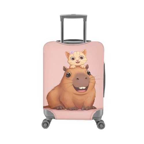 Cute Capybara with Cat (XL(for 30-32 inch luggage) / Cute Capybara with Cat)
