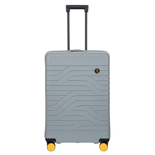 B Y Ulisse Checked Luggage with Spinner Wheels (Checked-medium / Grey)