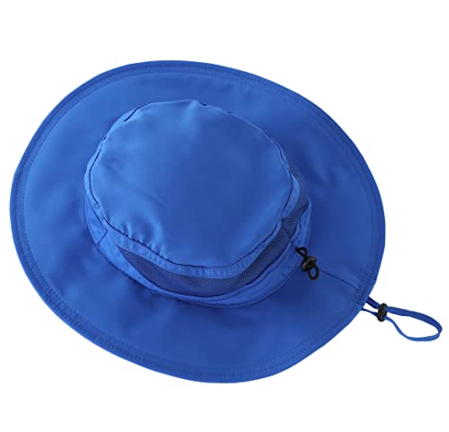 Women's Wide Brim Bucket Sun Hat Quick Dry UPF 50+ Sun Protection Fishing Hat Breathable Beach Hats Royal Blue (Large / Royal Blue)