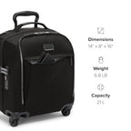 Voyageur Leger 4 Wheeled Luggage (BLACK/GUNMETAL / 16" Compact Carry-on)