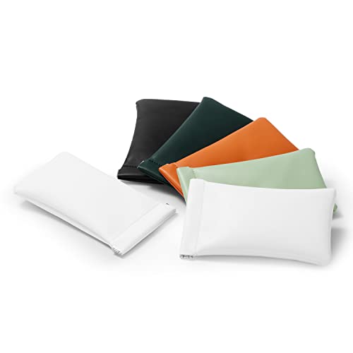 Pearl White PU Travel Pouch (Pearl White / 7.2"x.37")