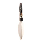2 Pack KEEPXYZ Genuine Leather Keychain Holder Compatible with Airtag ([2 Pack] White V2.0)