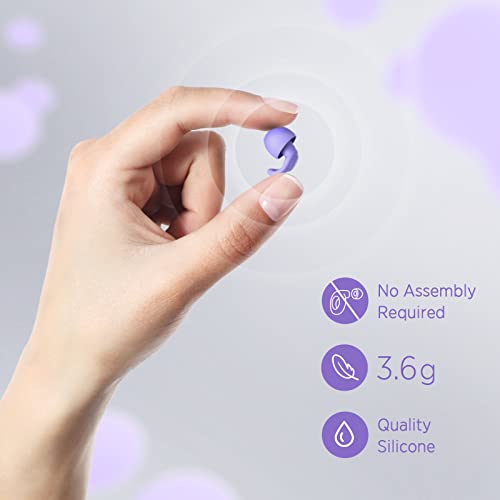 Silicone Ear Plugs for Noise Reduction (Purple)