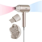 Hair Dryer Blow Dryer 300M Ionic Hairdryer with Diffuser & Comb (Gold)