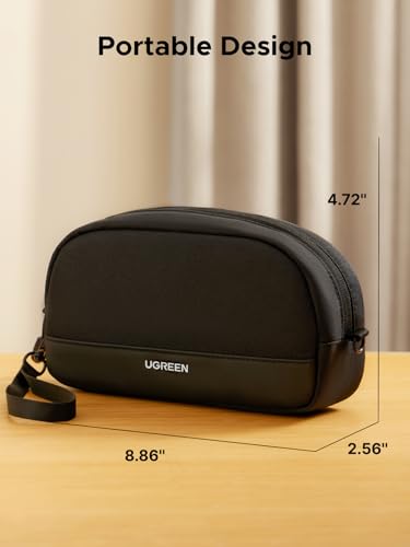 Electronics Organizer Travel Case Bag Multifunctional Organizer Carrying Case for Cables (Small)