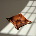 Foldable Valet Tray (Brown)