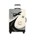 Grey Luggage Cover Washable Suitcase Protector Anti (Grey / M(fits 24-26Inch suitcase))