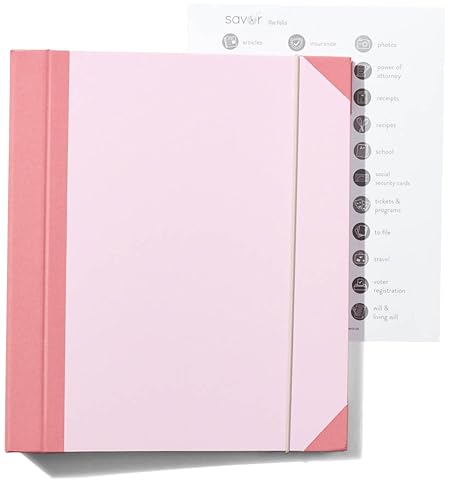 The Folio® Important Document Organizer by Savor (Pink / Document Organizer (English Version))