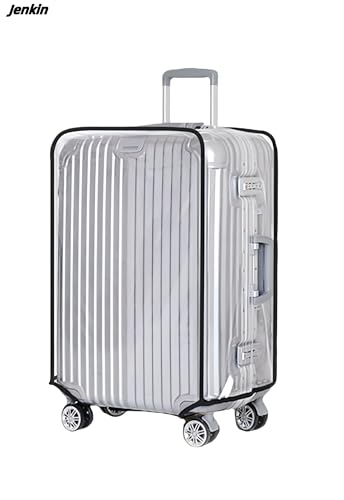 Luggage Protector Suitcase Cover PVC Waterproof Travel Suitcase Fits Most 20" to 30" (20" (13.8"L x 9.1"W x 20.9"H))