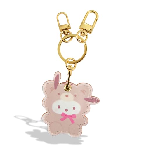 x Sanrio Keychain Case Compatible with Apple AirTag (Latte Bears - Pochacco)