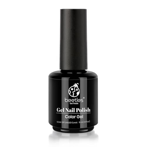 Beetles Gold Gel Polish 15ML Champagne Gold Glitter Flashy Color Gel Polish (L - Flakie Gold | Champagne Gold)