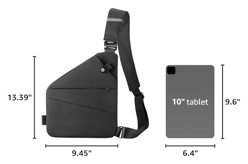 Anti Theft Crossbody Bag (Black)