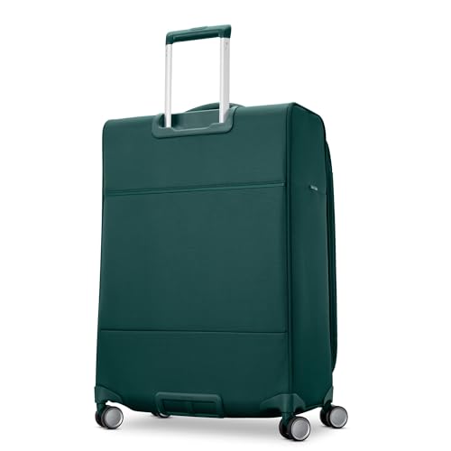 UpLIFT Lightweight Medium Checked Softside Luggage with Spinner Wheels (Medium Checked / Emerald Green)