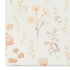 Violet Floral 100% Cotton Sateen Fitted Crib Sheet (Violet Floral)