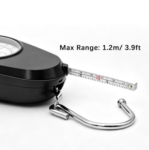 Luggage Weight Scale with Hook (White & Black)