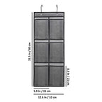 2 Packs Over The Door Hanging Closet Shoes Holder Organizer Shoe Storage Shoe Rack with 6 Pockets