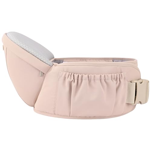 Baby Carrier with Hip Seat (Pink)
