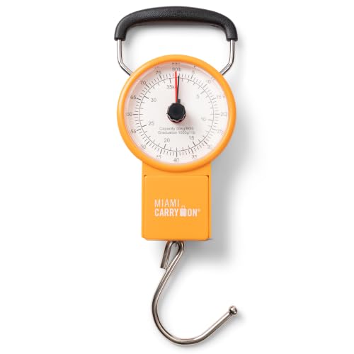 Mechanical Luggage Scale with Tape Measure (Orange)
