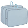 Packing Cubes for Travel Packing Organizers Compression Travel Cubes (Blue / Large)