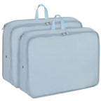 Packing Cubes for Travel Packing Organizers Compression Travel Cubes (Blue / Large)