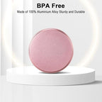 Metal Pill Case for Purse (Pink / 2 compartment)