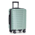 Boren Expandable Hardside Rugged Travel Luggage with 8 Spinner Wheels (Carry-on 22-Inch, USB Port in Carry-On / Metallic Lime Green)