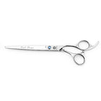 7" Dog Grooming Scissors Set with Rhinestone Accent (Silver)