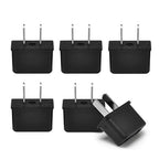 USA American Plug Adapter (6 Pack - American / Black)