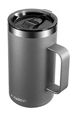 20 oz Insulated Coffee Mug (A1.Silver grey / 20 ounces (1 pack))