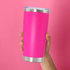 20oz Tumbler Stainless Steel Tumbler Coffee Tumbler with Lid Hot Pink (Hot Pink)
