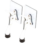 2 Stoppers Adhesive Door Stop (White / 4 INCH X 2 PACK)