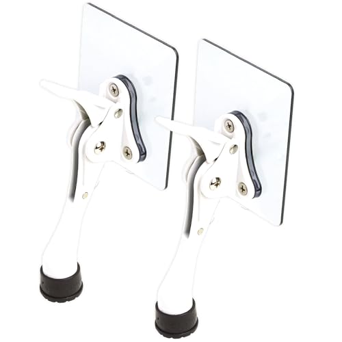 2 Stoppers Adhesive Door Stop (White / 4 INCH X 2 PACK)
