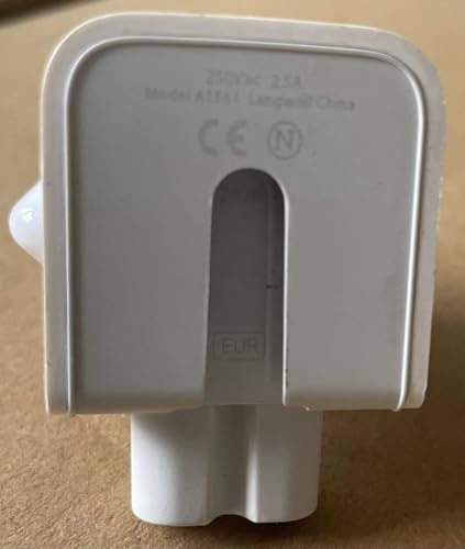 DuckHead Mac European Plug Adapter for MacBook Power Adapter Brick (European Travel Adapter Plug / White02)