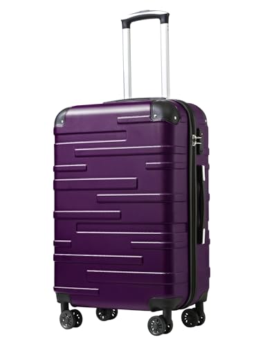 Hardside ABS Luggage (purple / Medium (24 In))