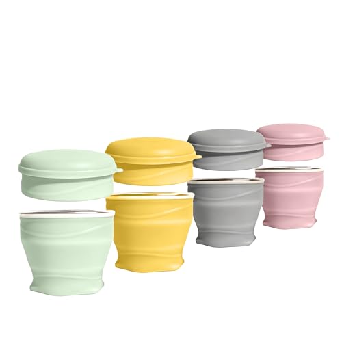 Collapsible Cup 4 (Green Yellow Gray Pink)