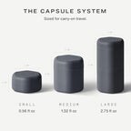 Travel Containers (Charcoal / Bodycare (Set of 2))