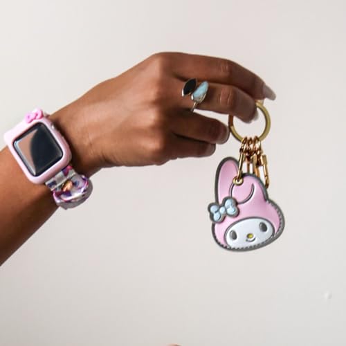 x Sanrio Character Keychain Case Compatible with Apple AirTag (My Mel Ody)