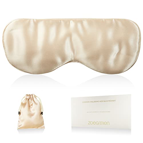 Sleep Mask 100% Mulberry Silk (Champagne Gold)