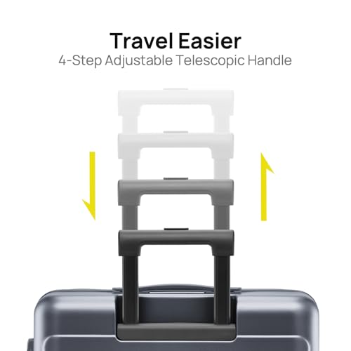 Medium Checked Luggage 24 Inch (02-Grey (Basic) / Checked 24-Inch)