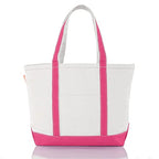 Medium Classic Canvas Tote Bag for Women (Hot Pink)