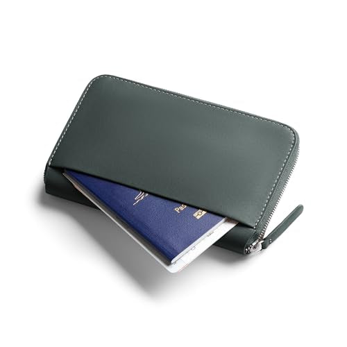 Travel Folio Leather Passport Wallet (Everglade)