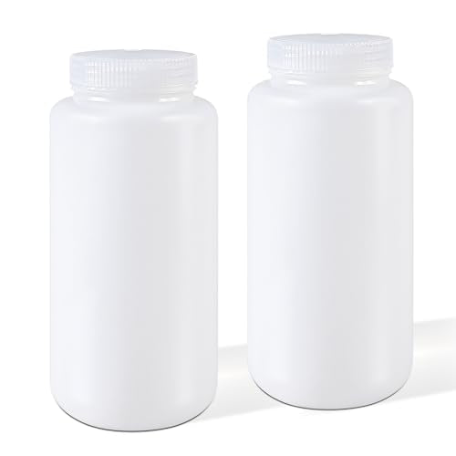 32 oz Plastic Bottles with Lids (Translucent / 32 oz)