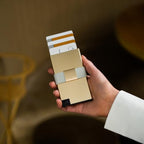 Aluminum Cardholder Wallet for Men (Gold)