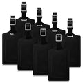 8 Pack Luggage Tags for Suitcases Airplane Travel Essentials (Black)