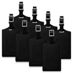 8 Pack Luggage Tags for Suitcases Airplane Travel Essentials (Black)