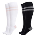 Pregnancy Compression Socks Women (XX-Large / Black/White)