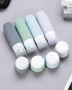 Travel Bottles for Toiletries 8 Pack (Bottle 3oz Jars 1oz / Morning Mist)