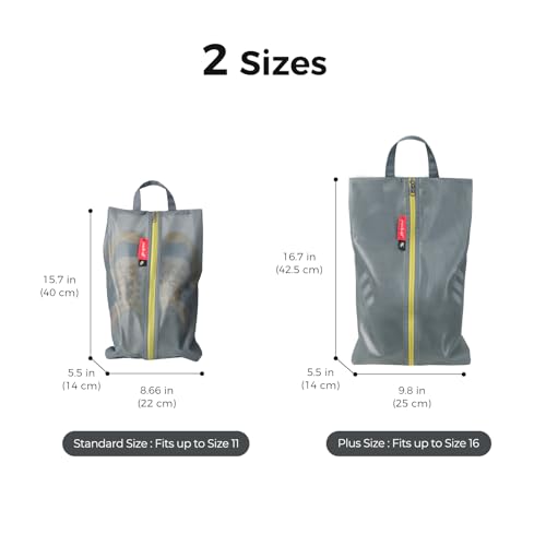Shoe Bag for Travel (Grey / Non-Foldable-Regular)