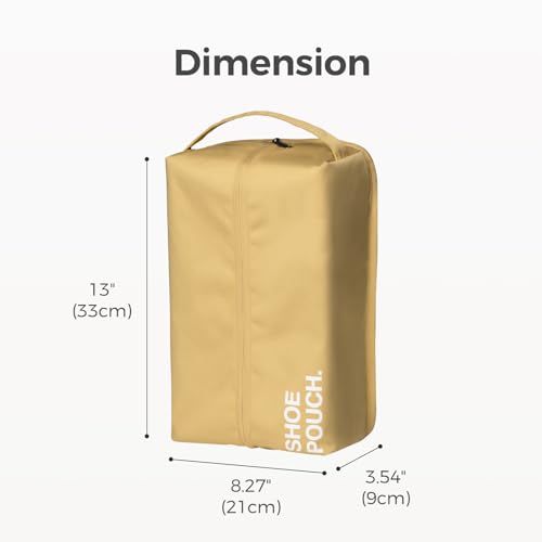 Stylish Shoe Bag for Travel (Dark Yellow / Regular)
